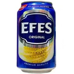 تصویر دلستر قوطی افس (EFES) با طعم کلاسیک حجم 330 میلی لیتری - باکس 12 عددی EFES Classic Flavored Canister, 330 ml - Box of 12