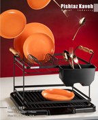 تصویر جاظرفي روما 2ط دسته چوبي مشکي کاوه 192 