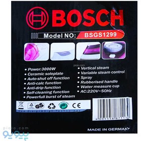 تصویر اتوبخار بوش BOSCH مدل BSGS-1299 ا Steam iron1299 Steam iron1299