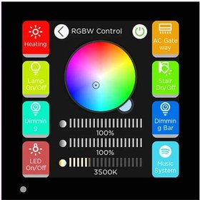 تصویر تاچ پنل Interra iX3 – 4″ KNX Black 