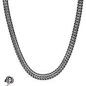 تصویر گردنبند نقره مردانه مدل KEM T40 سایز ۵۹ سانتیمتر 