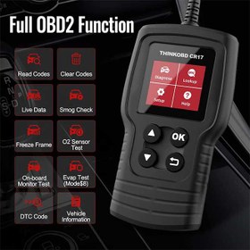 تصویر دیاگ اسکنر خودرو رفع ارور و خواندن کدها Thinkcar CR17 OBD2 Scanner, Check Engine Code Reader Car Diagnostics Scan Tool 