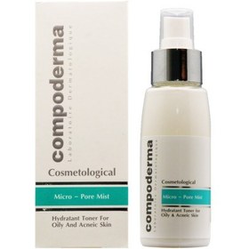 تصویر تونر آبرسان میکرو پرمیست کامپودرما 100 میلی لیتر Compoderma Micro Pore Mist Hydratant Toner 100ml