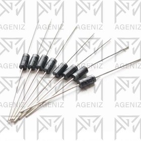 تصویر دیود 1N4007 یکسوساز ۱۰۰۰ ولت ۱ آمپر بسته ۱۰ عددی 