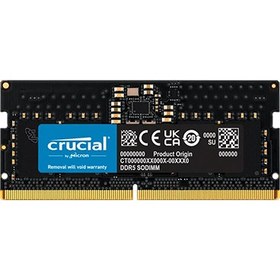 تصویر رم لپ تاپ کروشیال ظرفیت 8 گیگابایت فرکانس 4800 مگاهرتز DDR5 Crucial 8GB DDR5-4800 SoDimm Notebook RAM