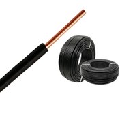 تصویر سیم مفتول ۱ در ۶ البرز الکتریک نور کلاف ۱۰۰ متری با روکش PVC 