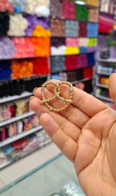 تصویر دکمه نما (گل سینه) فلزی لوکس - طرح 9 