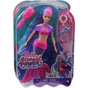 تصویر عروسک باربی پری دریایی Mattel Mermaid Power 