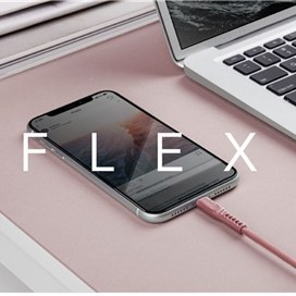 تصویر کابل شارژ USB-C به لایتنینگ برند یونیک مدل FLEX 