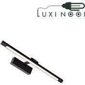 تصویر چراغ بالا آینه خطی 32 سانتی مدل A54 بدنه مشکی 