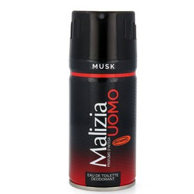 تصویر اسپری خوش بو کننده بدن مردانه مدل مشک 150 میلی لیتر مالیزیا ا Malizia Musk Deodorant Spray For Men Malizia Musk Deodorant Spray For Men