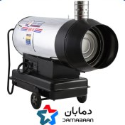 تصویر کوره هوای گرم پرتابل ۶۰ هزار گازوئیلی باکدار نیرو تهویه البرز 