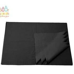 تصویر کاغذ کادو لیزری مشکی 