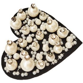 تصویر تکه دوزی مرواریدی قلب 