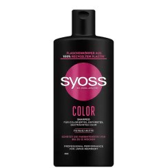 تصویر شامپو موهای رنگ شده سایوس مشکی{ Syoss Color } 500 ML 
