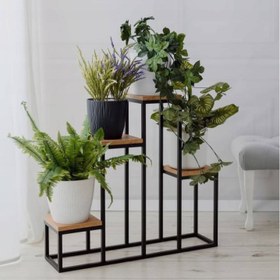 تصویر استند فلزی گلدان 