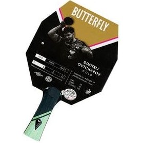 تصویر راکت پینگ پنگ چند رنگ Dimitrij ovtcharov Gold ITTF تنیس میز تأیید شده BUTTERFLY 