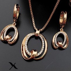 خرید و قیمت نیم ست زنانه برند ژوپینگ حلقه ای کد G1536 | ترب