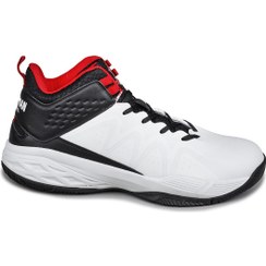 تصویر کفش‌ ورزشی بسکتبال مردانه مدل 28652 در رنگ‌های سفید و مشکی برند jump 28652 White - Black Men's Basketball Sports Shoes