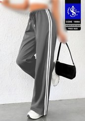 تصویر ( تک عددی) شلوار بگ ورزشی زنانه طوسی تیره کد 10084 