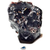 تصویر سنگ بلک ابسیدین اسنو فلیک سرخ نمونه استثنایی و اصل و معدنی S1864 