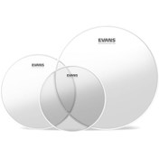 تصویر پک پوست درامز اونس سایز Evans G1 Clear Standard Tom Drumhead Pack 10-12-14 