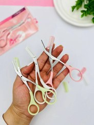 تصویر قیچی شانه دار آرایشگاهی حرفه‌ای ضدزنگ مدل جدید 