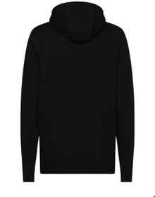 تصویر هودی فلیس مردانه با لوگو - کتان، مشکی برند Tommy Hilfiger Men's Logo Fleece Hoodie - Cotton, Black