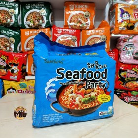 تصویر نودل پاکتی سامیانگ مدل غذای دریایی 135 گرمی – بسته 5 عددی Samyang Korean Seafood Flavor Noodle 135 gr