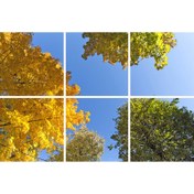 تصویر تایل سقفی آسمان مجازی پانوتایل مدل SK-426-2x3 سایز 60x60 مجموعه 6 عددی artificial sky PanoTile code SK-426-2x3 size 60x60 cm (6 Pcs)