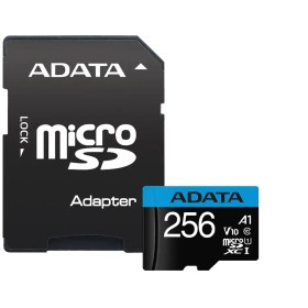 تصویر رم میکرو 256 گیگ ای دیتا ADATA Premier U1 C10 V10 100MB/s + خشاب ADATA Premier U1 C10 V10 100MB/s Memory Card With Adapter