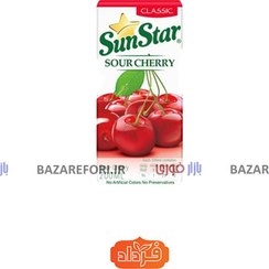 تصویر آبمیوه طبیعی آلبالو 200 سی سی سان استار - بازار فوری Natural cherry juice 200 cc Sunstar