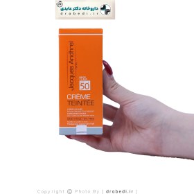 تصویر ضد آفتاب فاقد چربی SPF50 ژاک آندرل برای پوست چرب 50 میلی لیتر Jacques Andhrel SPF50 Sunscreen Cream For Oily Skin 50 ml