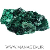 تصویر سنگ راف مالاکیت مخملی 