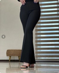 تصویر شلوار بوتکات کرپ مازراتی مشکی 