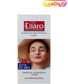 تصویر فلوئید ضد آفتاب فیزیکال SPF30 الارو Ellaro SPF30 Physical Sunscreen Fluid 50 ml