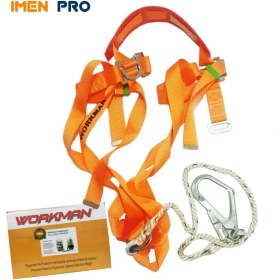 تصویر کمربند شورتی ایمنی قلاب بزرگ WORKMAN 
