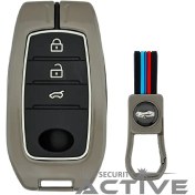 تصویر کاور ریموت تویوتا لوین و پریوس فلزی سیلیکونی 