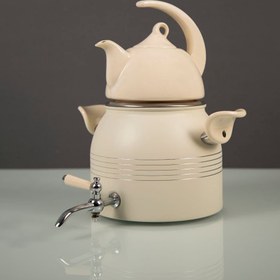 تصویر ست کتری و قوری کروپ ست مدل ملورین رنگی کد 510 Croupset Melorin Model Kettle and Teapot Set - Code 510