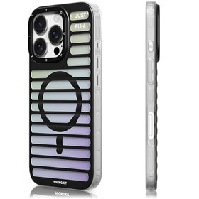 تصویر قاب یانگکیت YOUNGKIT مدل Geek Color-Changing Luggage-Inspired همراه با مگ سیف - Youngkit Geek Color-Changing Luggage-Inspired Iphone Case With MagSafe 