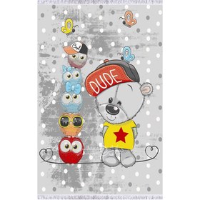 تصویر فرش کودک طرح خرسی DC634 