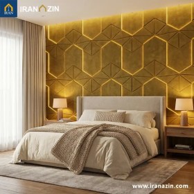 تصویر وول پنل آکوستیک نخودی 