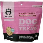 تصویر تشویقی سگ مکدولف مدل فریز دراید طعم سیرابی گوسفند 35 گرمی Macdolf Freeze Dried Treats Tripe