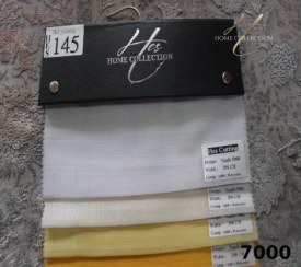 تصویر پرده حریر نازلی سفید کد 7000 