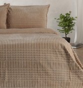 تصویر ست پتو سه تکه مدرن - بژ برند merinos Modern Line 3 Piece Blanket Set - Beige