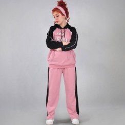 تصویر ست هودی شلوار توکرکی زنانه مدل نیویورک 