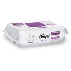 تصویر دستمال مرطوب اسلیپی بسته ۱۰۰ عددی با رایحه گل ارکیده 