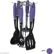 تصویر سرویس 7 پارچه کفگیر و ملاقه عروس 7-piece bridal spatula and ladle set