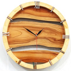 تصویر ساعت دیواری چوبی مدرن Modern Wooden Wall Clock