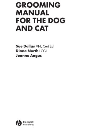 Grooming manual for the dog 2024 and cat